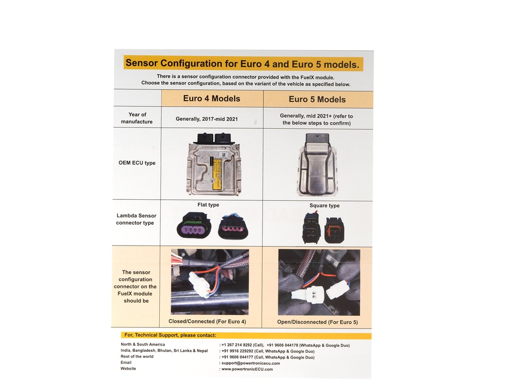 Sensor configuration FuelX Pro Royal Enfield Super Meteor 650 2023