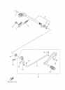 10 Embout sélecteur de vitesses MT 125 / YZF R 125 Ph2 et Ph3