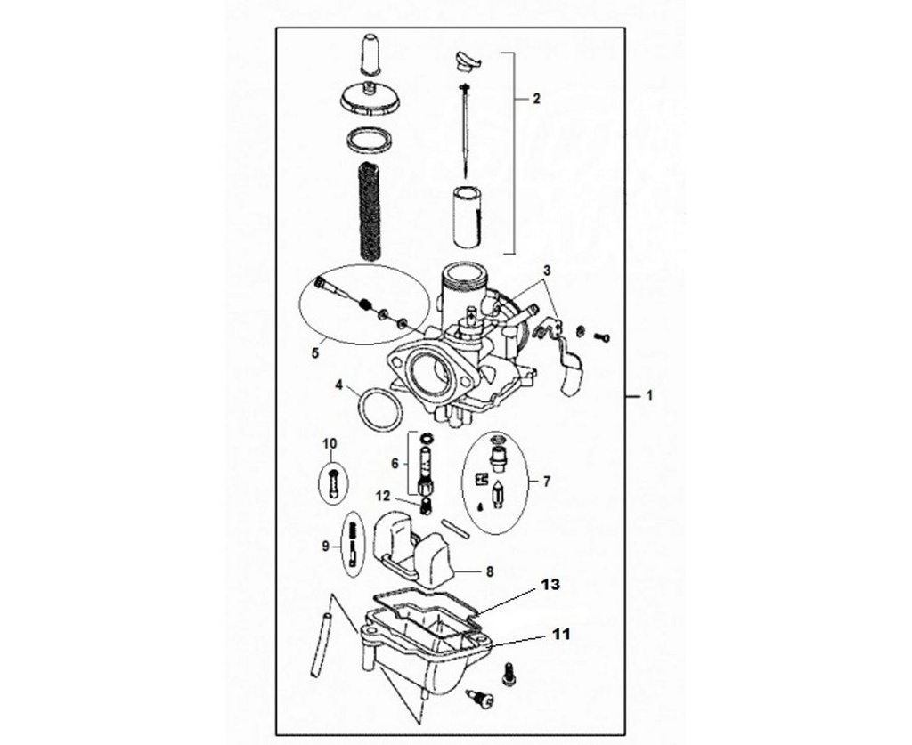 2 Kit boisseau carburateur Mash 125 Euro 3