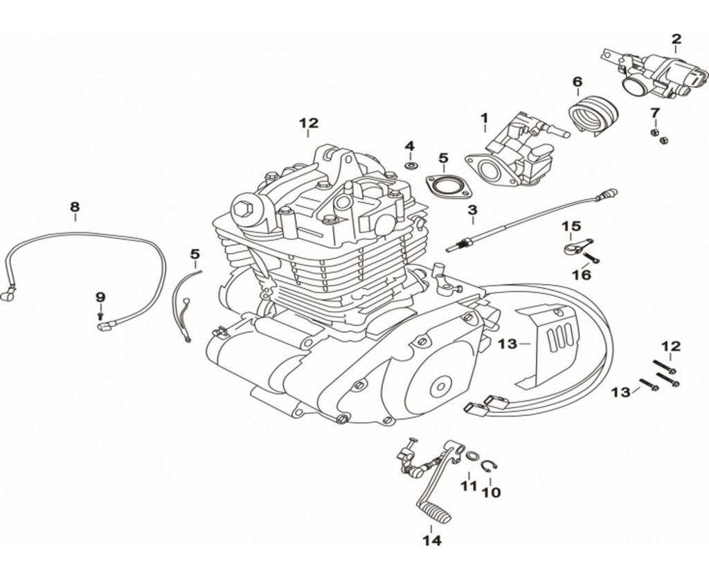 14 Leva selettrice Mash Dirt Track 125 Euro 4