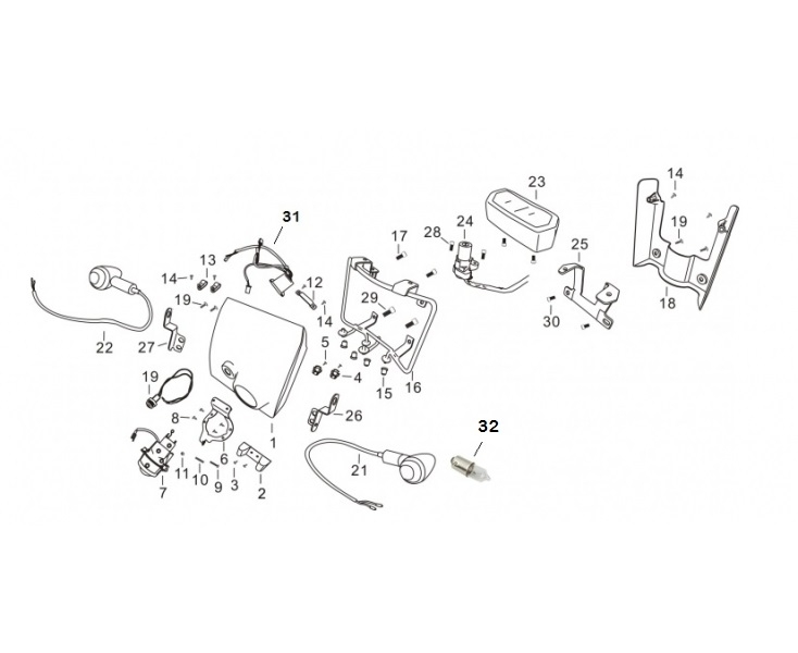 1 Mash Dirt Track 125 headlight plate