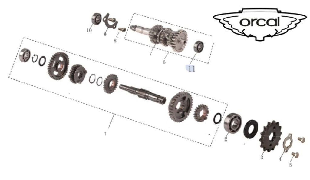 2 Bearing out of Orcal box