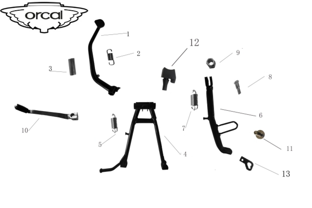 12 Orcal Motorradständerpuffer 12 mm