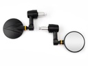 Low Rider mirrors in black cnc aluminum Ø76