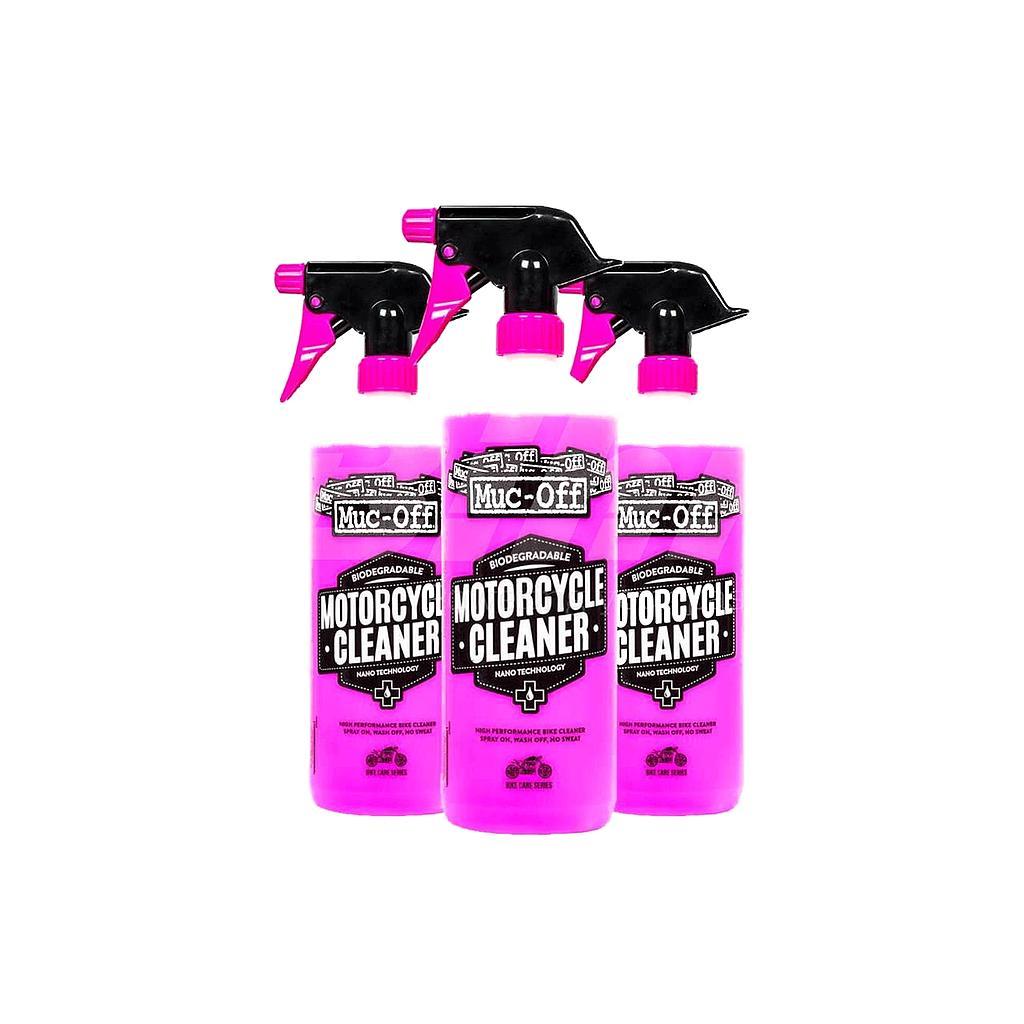 Pacchetto detergente per moto Muc-Off Cleaner 3x2