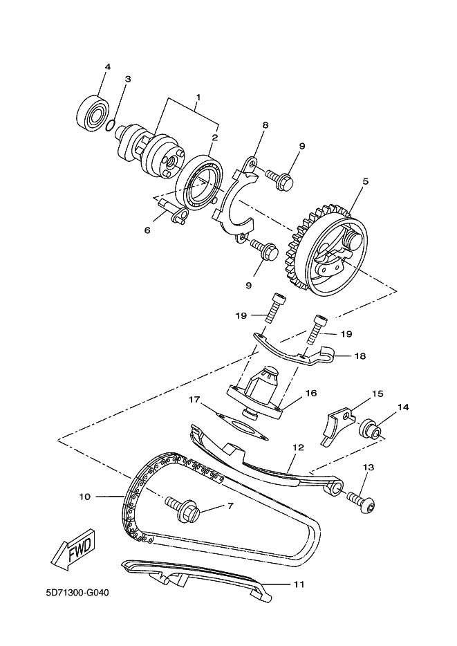 2 Yamaha rodamiento árbol levas YZF R 125 V1-V2 - MT 125 V1