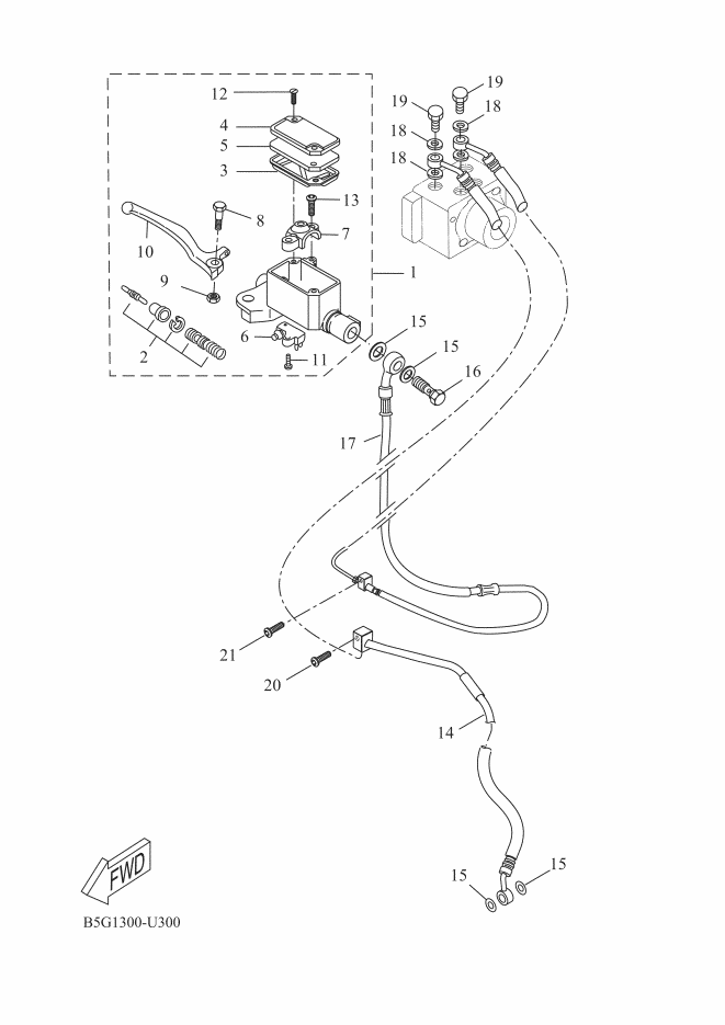 6 Brake switch Yamaha YZF R 125 Ph3