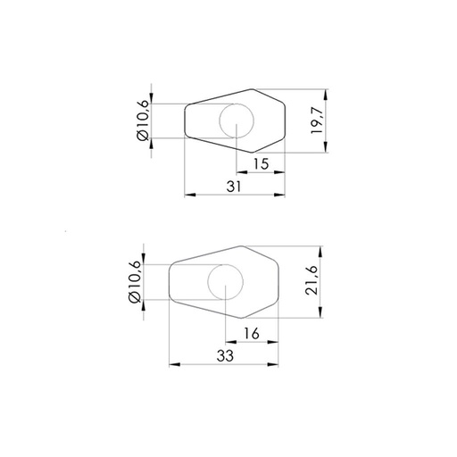 [9655N] Indicator support Puig Honda CB125R