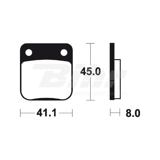 [380360] Pastillas freno traseras Tecnium Ninja 125 / Z 125 orgánicas