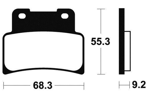[MA344] Front brake pads Tecnium MT 125 / YZF R 125 organic