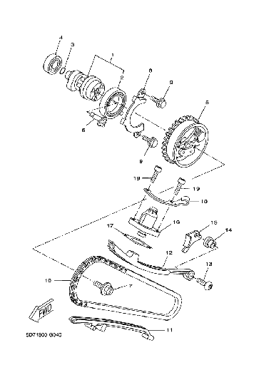 [93306-906Y0] 2 Yamaha rodamiento árbol levas YZF R 125 V1-V2 - MT 125 V1